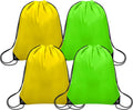 8Pcs Drawstring Bags Bulk Drawstring Backpack Draw String Bag Cinch Sack for Gym Traveling Yoga Outdoor Sports (8 Colors)