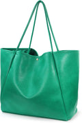 Oversize Pu Leather Tote Women Weekender Bag Shopper Handbag Travel Purse